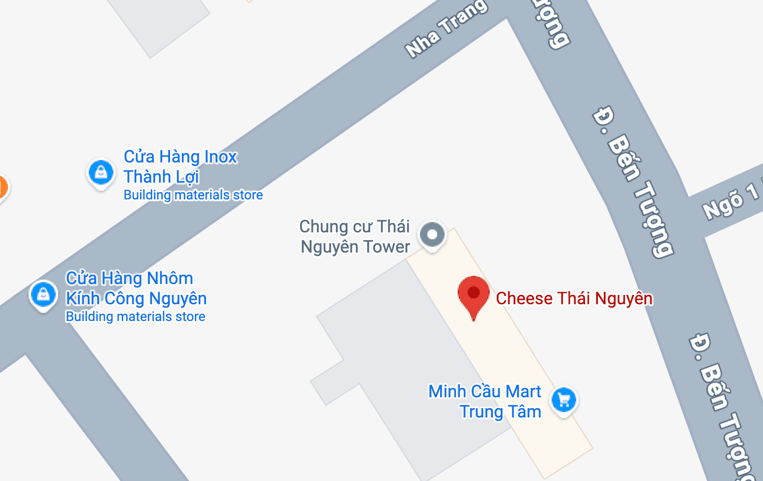 Bản đồ vị trí Cheese House tại Thái Nguyên Tower